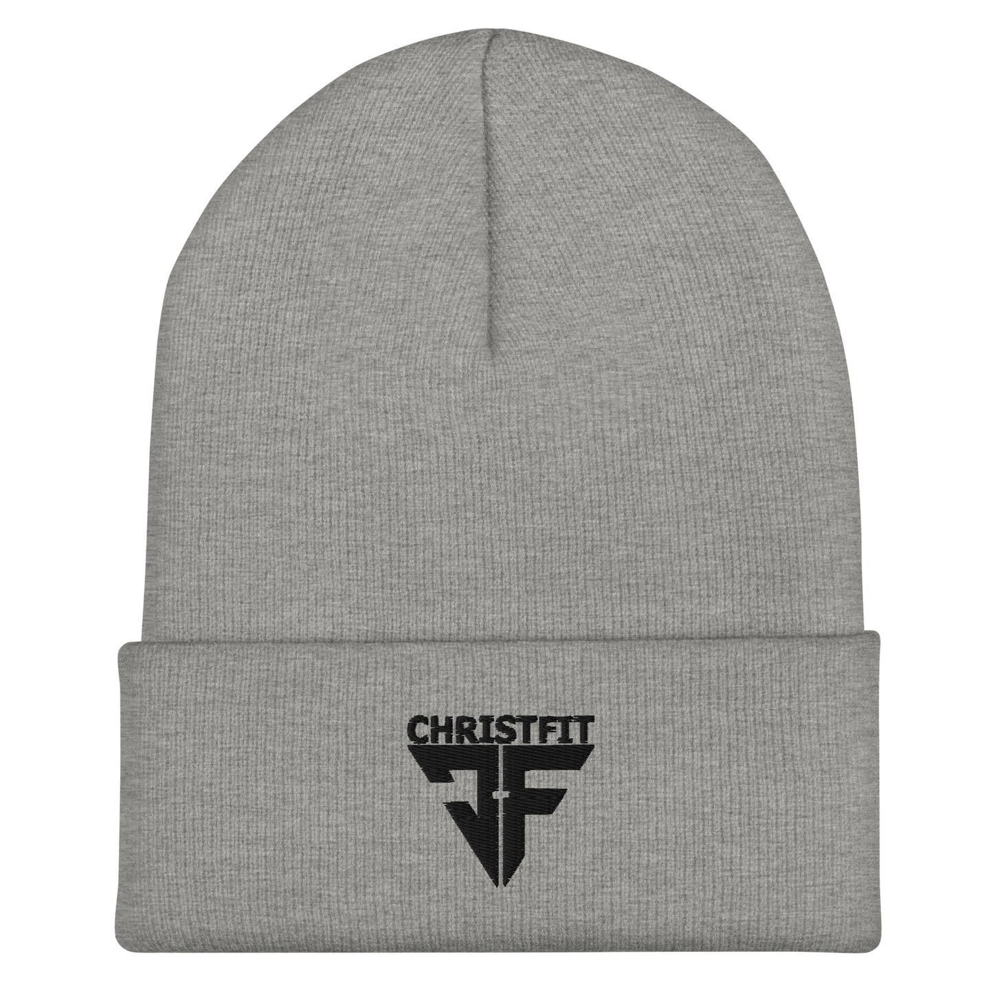 CHRISTFIT - ORIGINAL COLLECTION - BLACK on GREY\GRAY - Cuffed Beanie