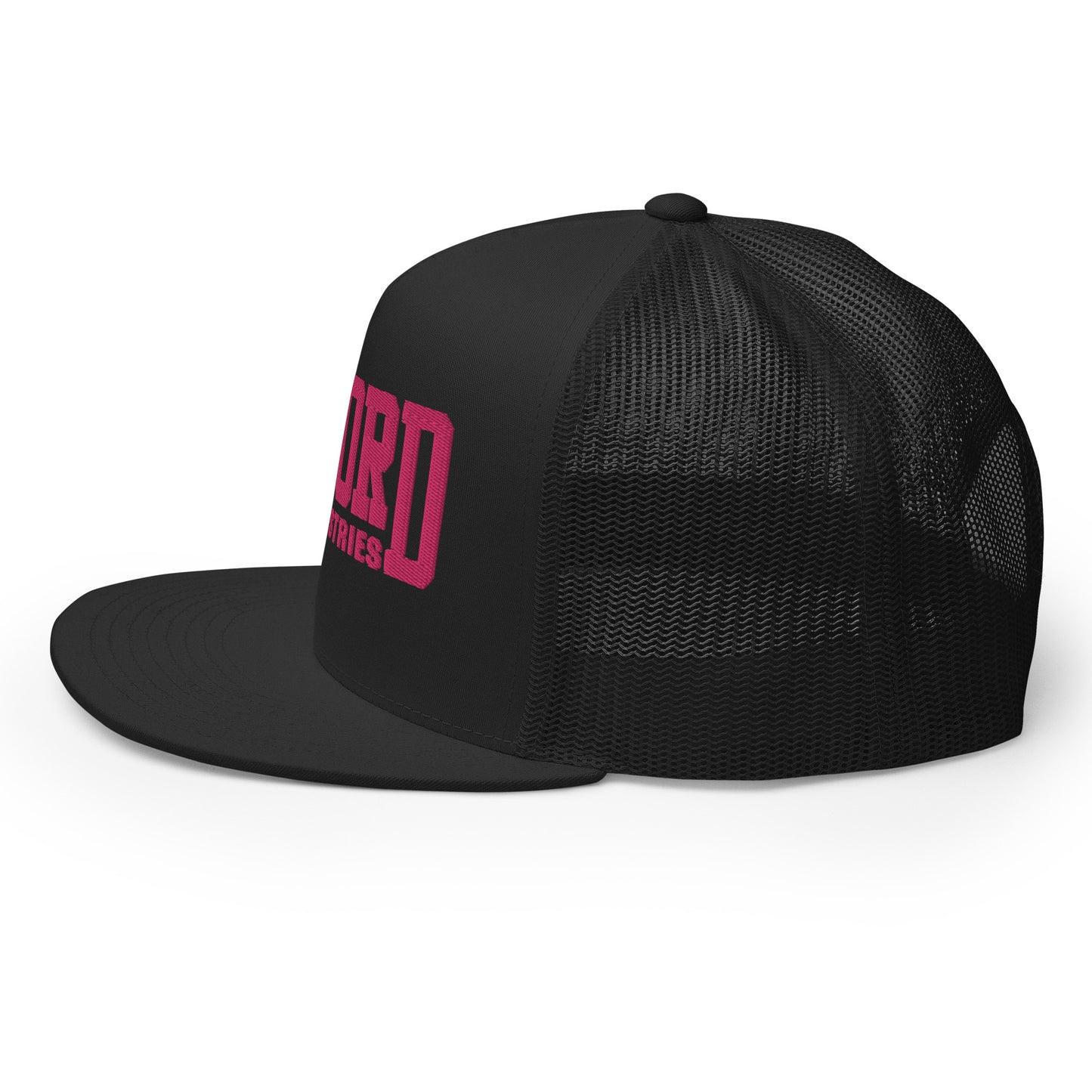 GWORD INDUSTRIES - THE LIVING TRUTH COLLECTION - Pink on Black on Back - Open Back Trucker Cap