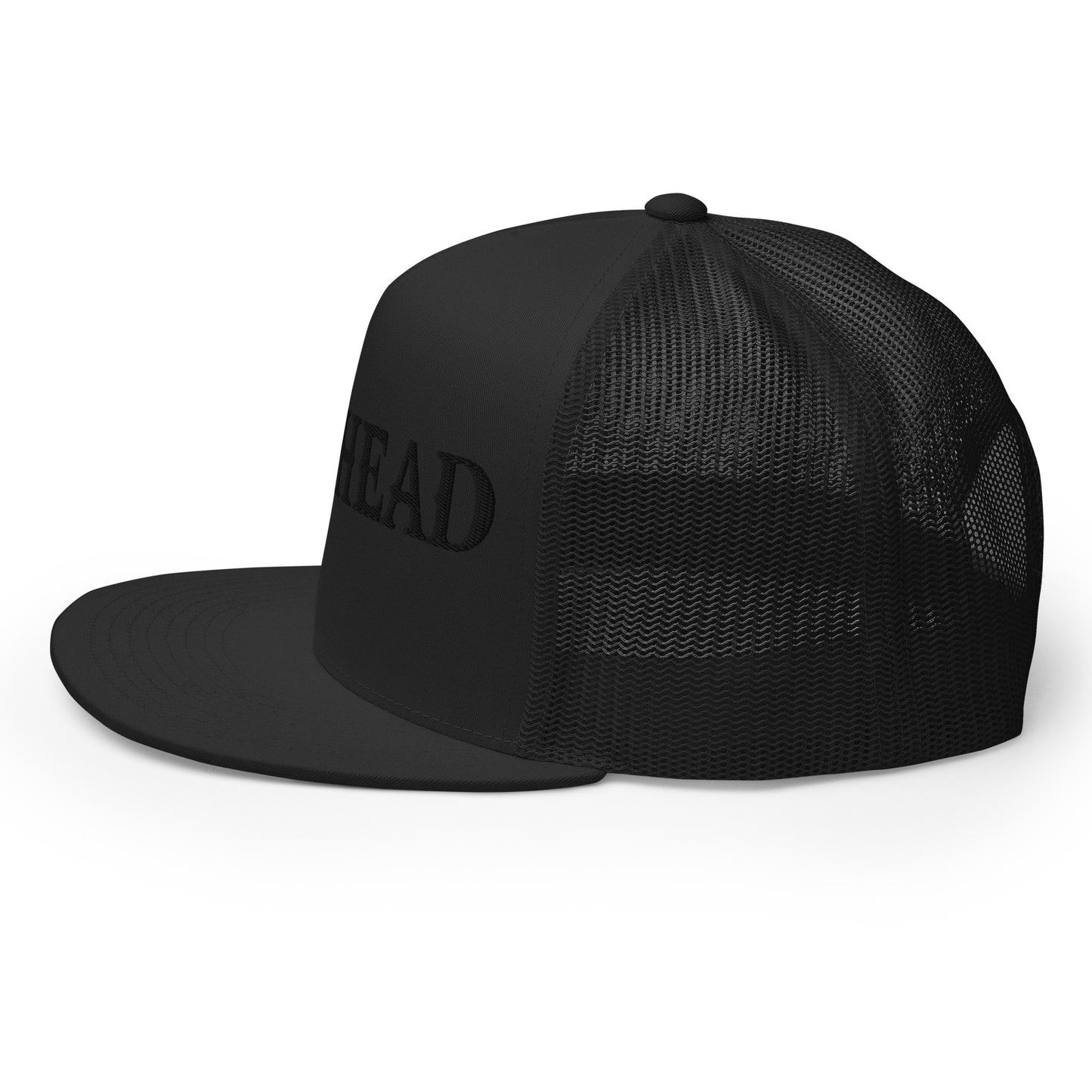 GODHEAD - CHRIST COLLECTION - BLACK on BLACK on BLACK Back - Open Back Trucker Cap