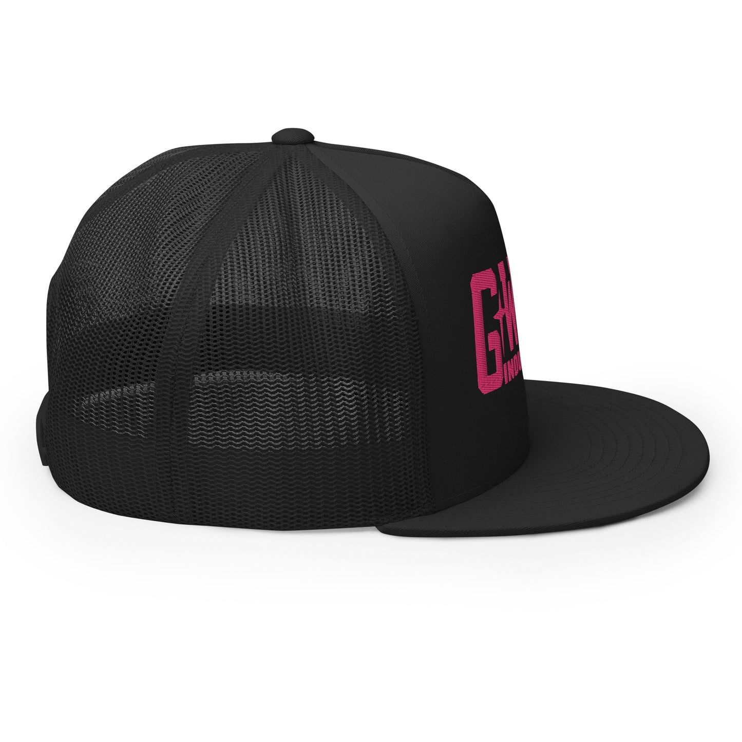 GWORD INDUSTRIES - THE LIVING TRUTH COLLECTION - Pink on Black on Back - Open Back Trucker Cap