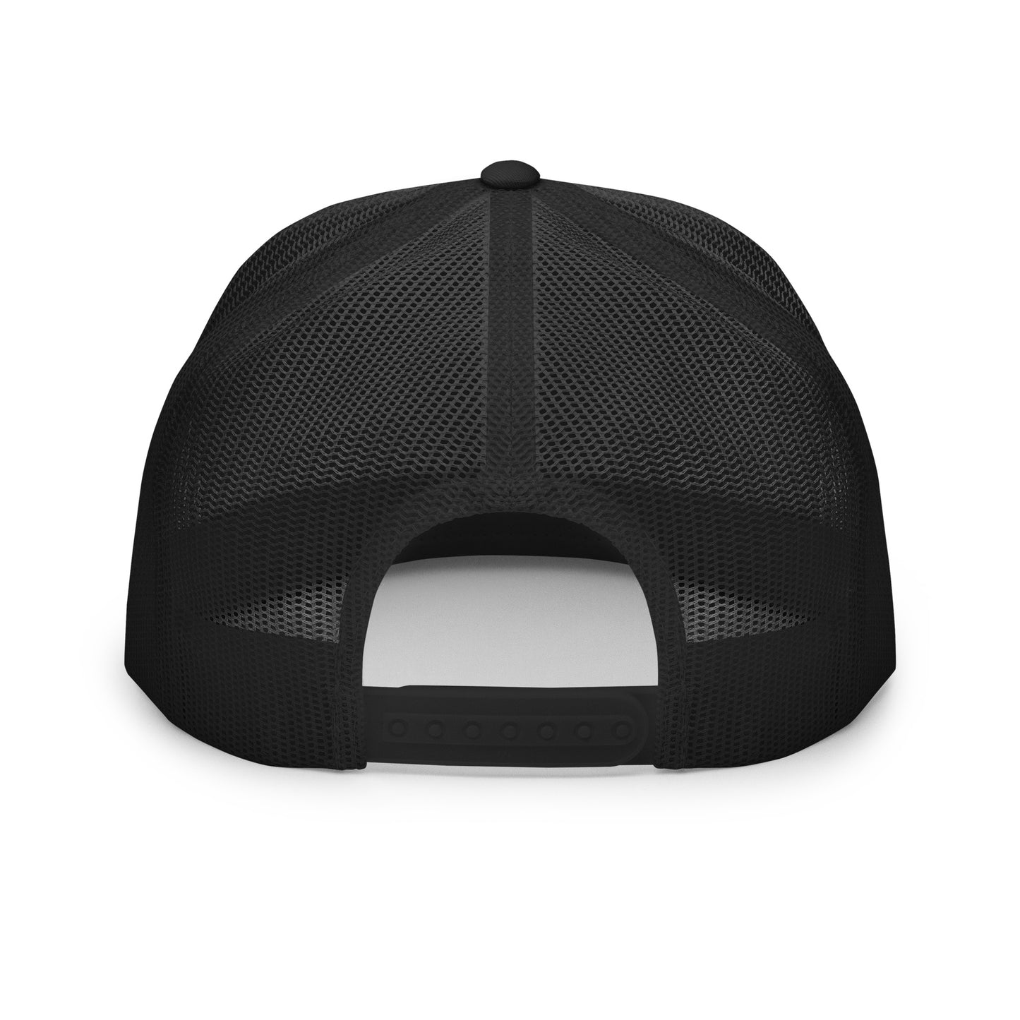 GODHEAD - CHRIST COLLECTION - BLACK on WHITE on Black Back - Open Back Trucker Cap