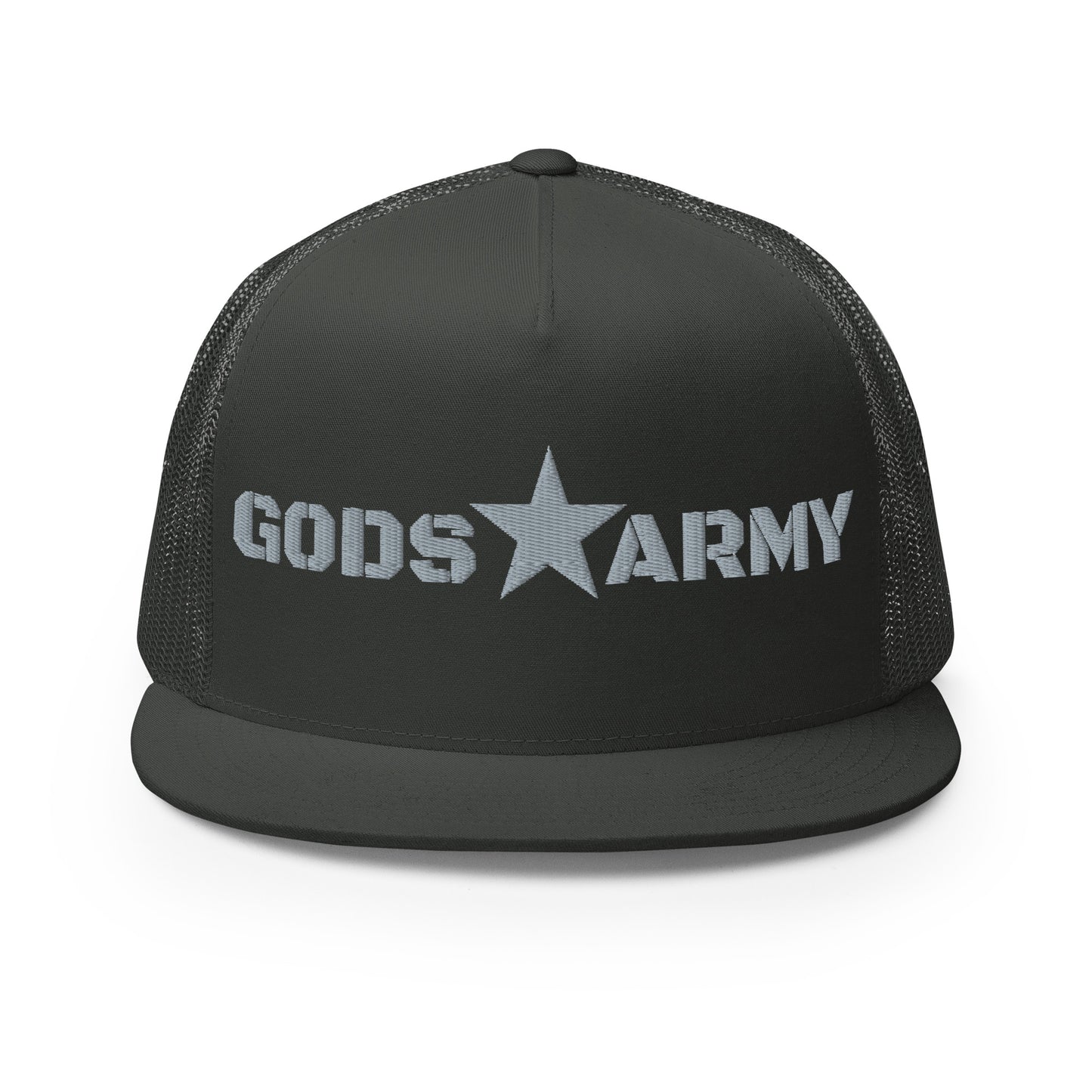 GODS ARMY - TRUE NORTH COLLECTION - Grey\Gray on Grey\Gray on Grey\Gray Back - Open Back Trucker Cap