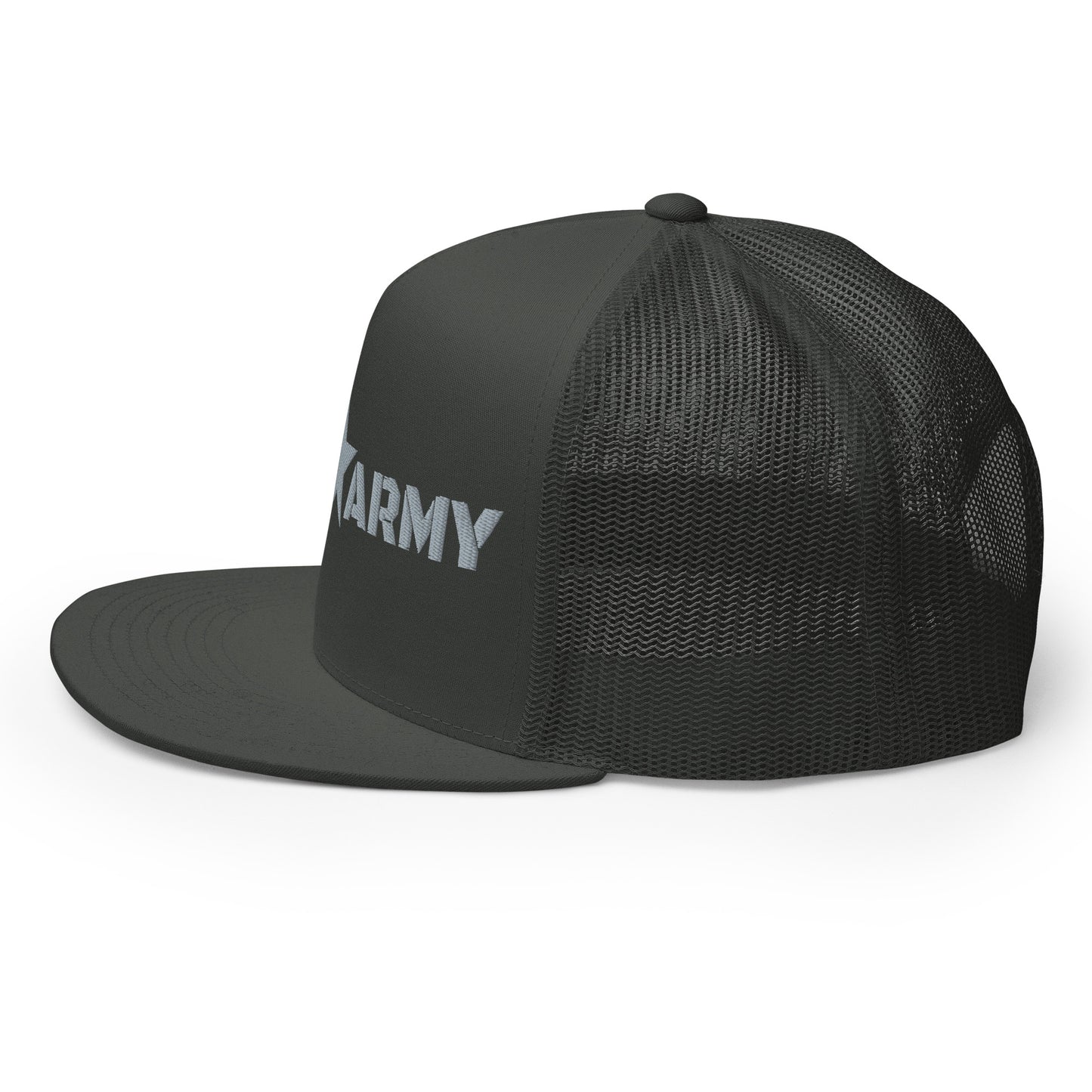 GODS ARMY - TRUE NORTH COLLECTION - Grey\Gray on Grey\Gray on Grey\Gray Back - Open Back Trucker Cap