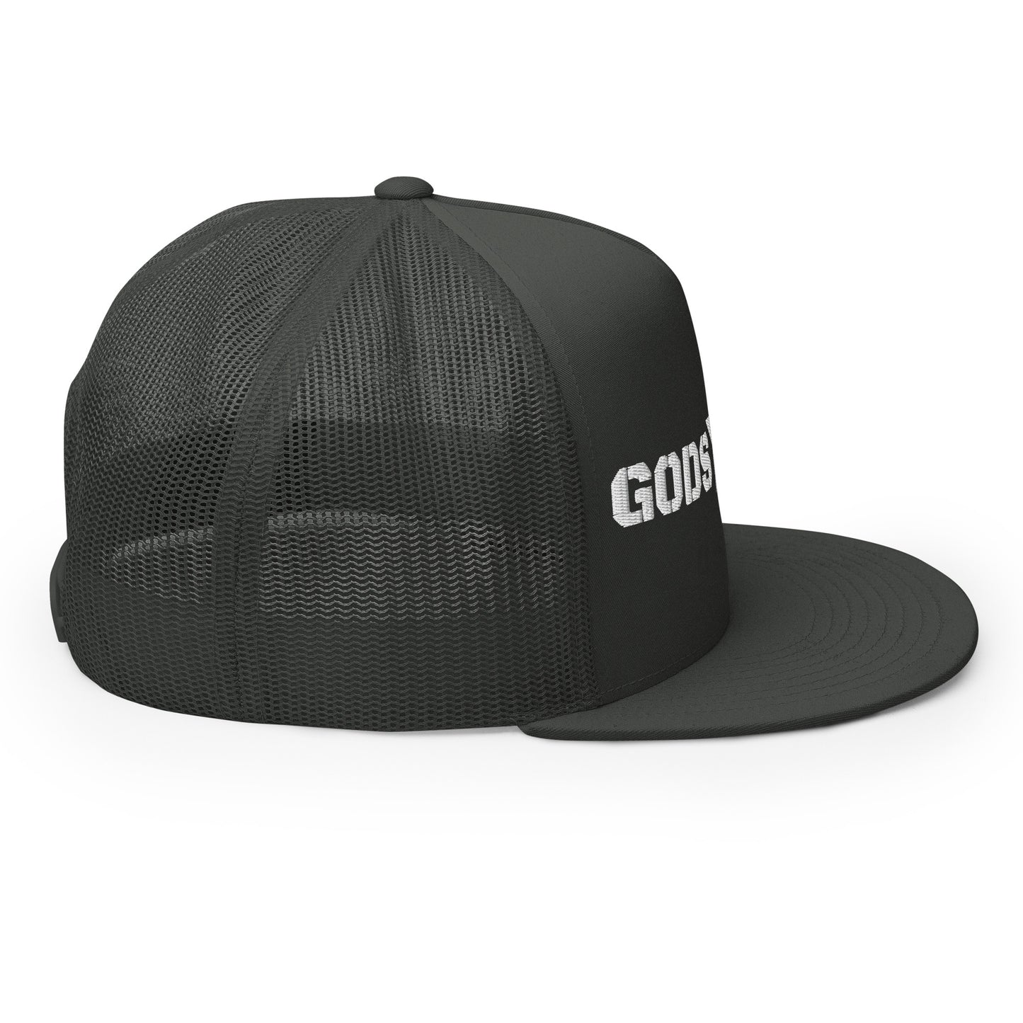 GODS ARMY - TRUE NORTH COLLECTION - White on Grey\Gray on Grey\Gray Back - Open Back Trucker Cap