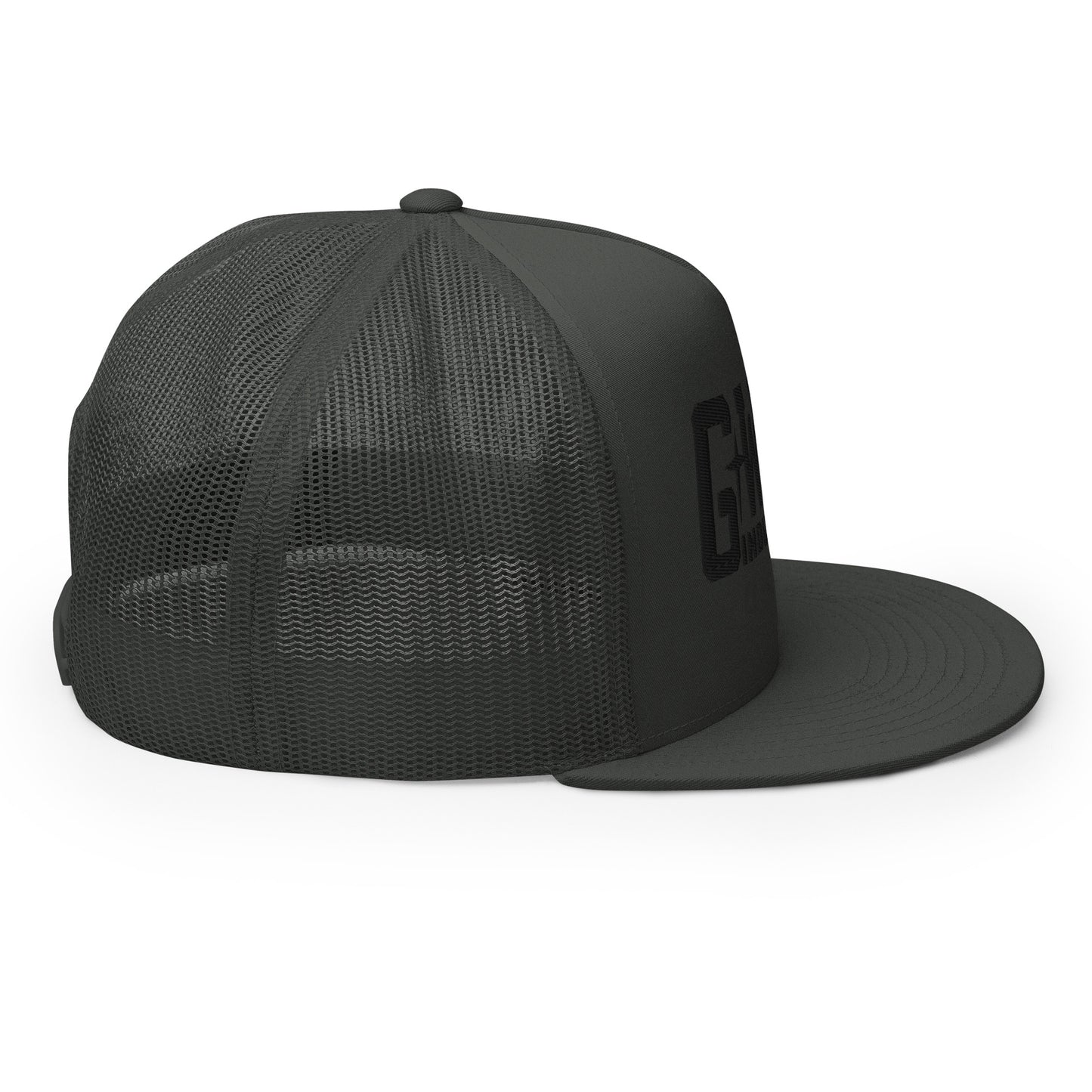 GWORD INDUSTRIES - THE LIVING TRUTH COLLECTION - Black on Grey\Gray on Grey\Gray Back - Open Back Trucker Cap