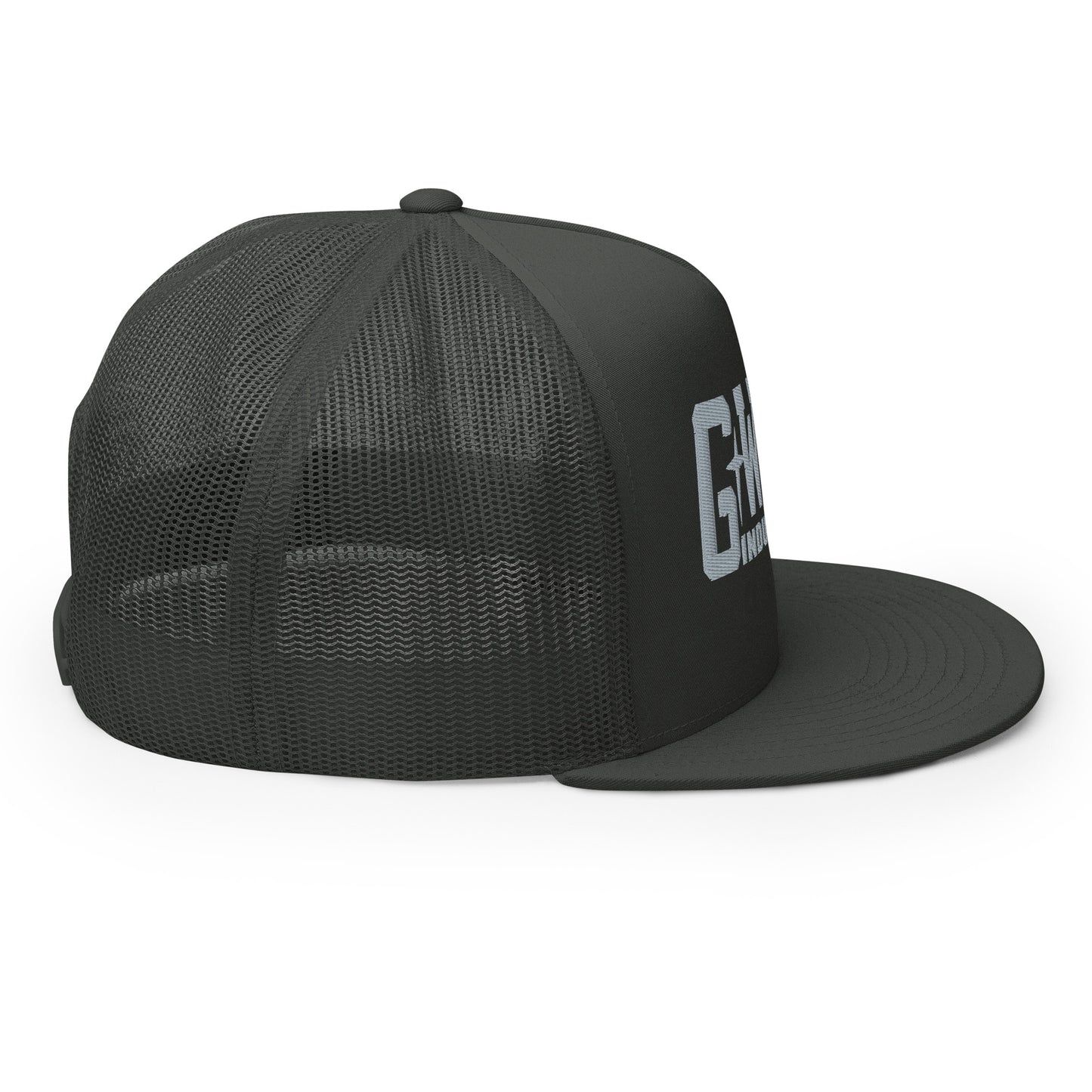 GWORD INDUSTRIES - THE LIVING TRUTH COLLECTION - Silver on Grey\Gray on Grey\Gray Back - Open Back Trucker Cap