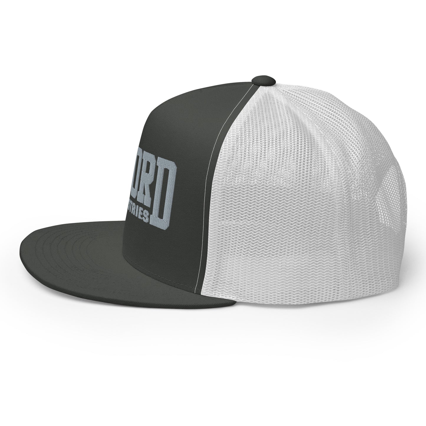 GWORD INDUSTRIES - THE LIVING TRUTH COLLECTION - Silver on Grey\Gray on White Back - Open Back Trucker Cap