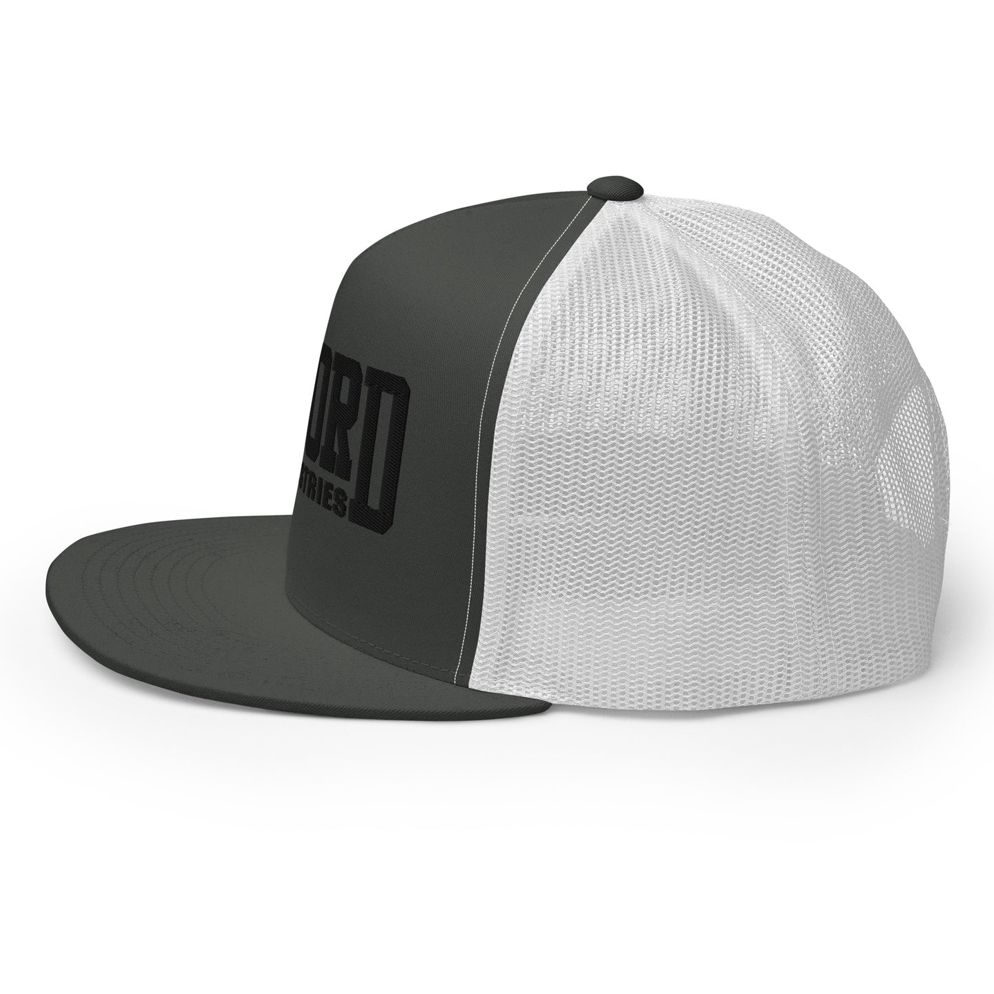 GWORD INDUSTRIES - THE LIVING TRUTH COLLECTION - Black on Grey\Gray on White Back - Open Back Trucker Cap