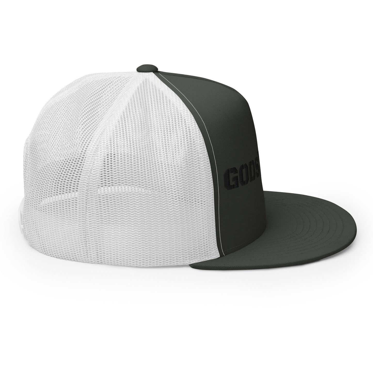 GODS ARMY - TRUE NORTH COLLECTION - Black on Grey\Gray on White Back - Open Back Trucker Cap