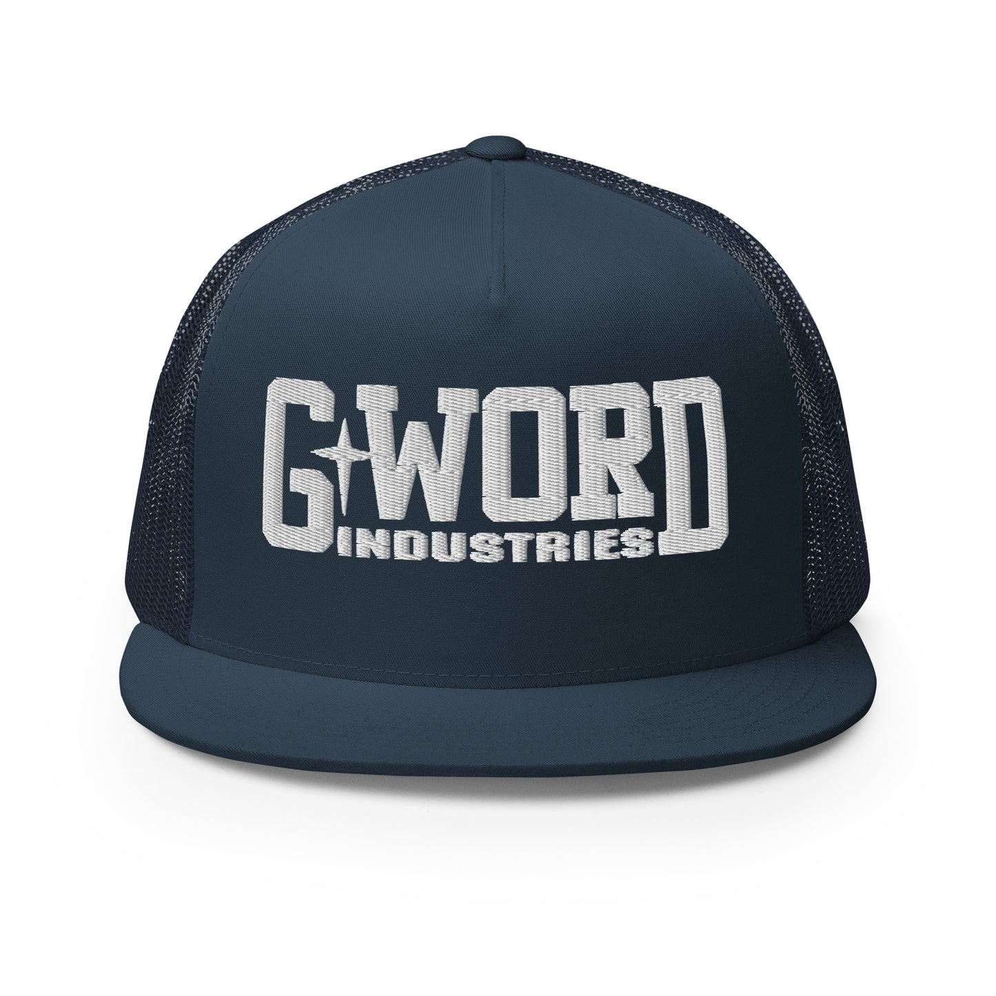 GWORD INDUSTRIES - THE LIVING TRUTH COLLECTION - White on Teal on Teal Back - Open Back Trucker Cap