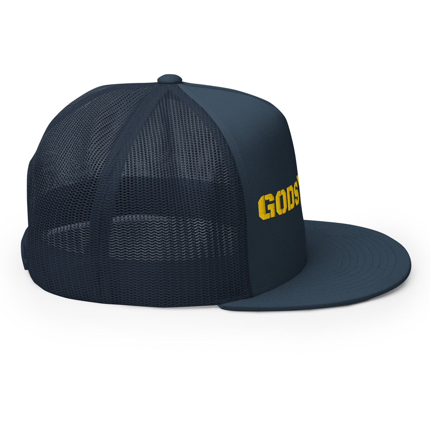 GODS ARMY - TRUE NORTH COLLECTION - Gold on Teal on Teal Back - Open Back Trucker Cap