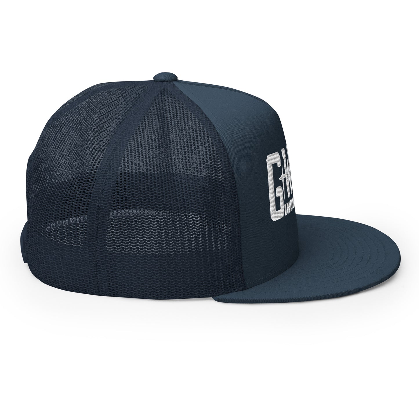 GWORD INDUSTRIES - THE LIVING TRUTH COLLECTION - White on Teal on Teal Back - Open Back Trucker Cap