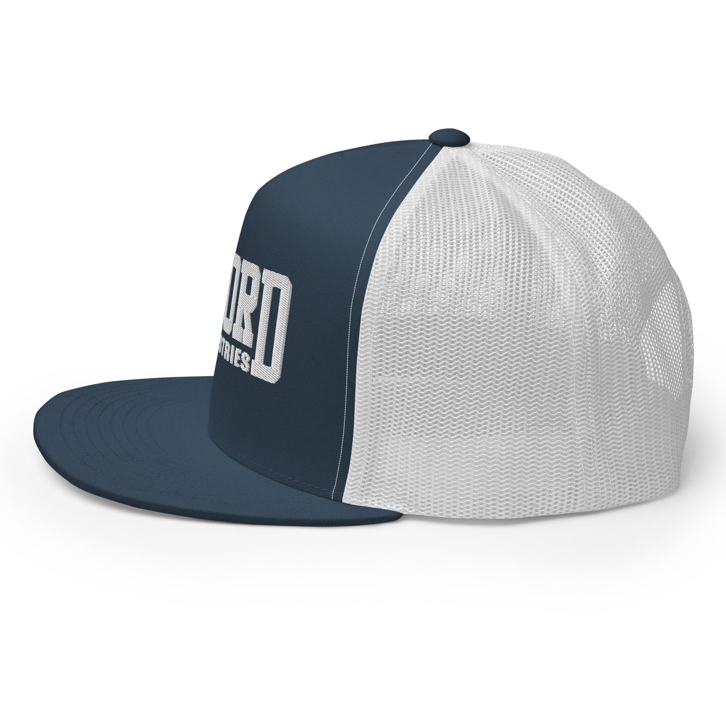 GWORD INDUSTRIES - THE LIVING TRUTH COLLECTION - White on Teal on White Back - Open Back Trucker Cap