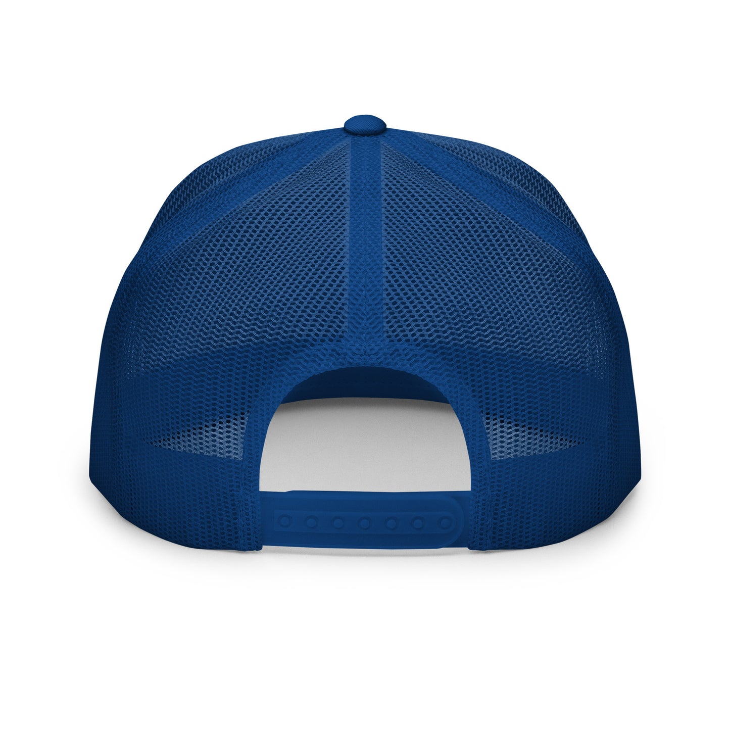 GODS ARMY - TRUE NORTH COLLECTION - Royal Blue on White on Royal Blue - Open Back Trucker Cap