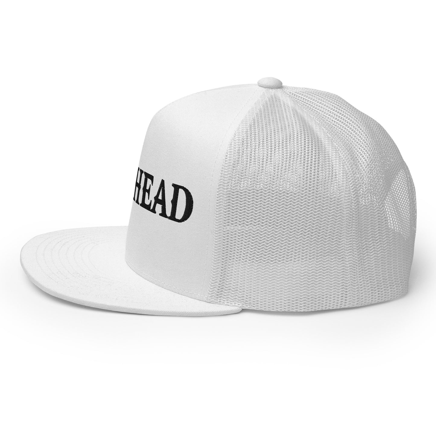 GODHEAD - CHRIST COLLECTION - BLACK on WHITE - Open Back Trucker Cap