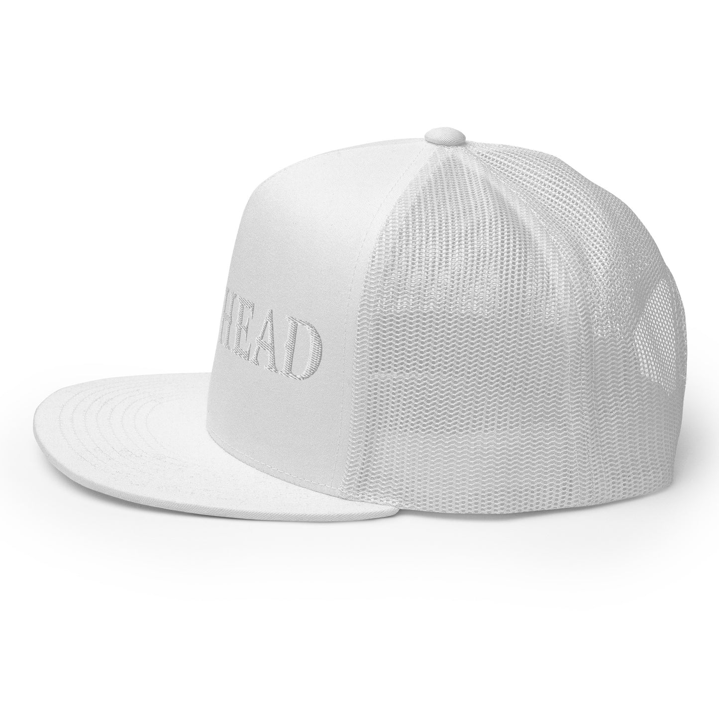 GODHEAD - CHRIST COLLECTION - WHITE on WHITE - Open Back Trucker Cap