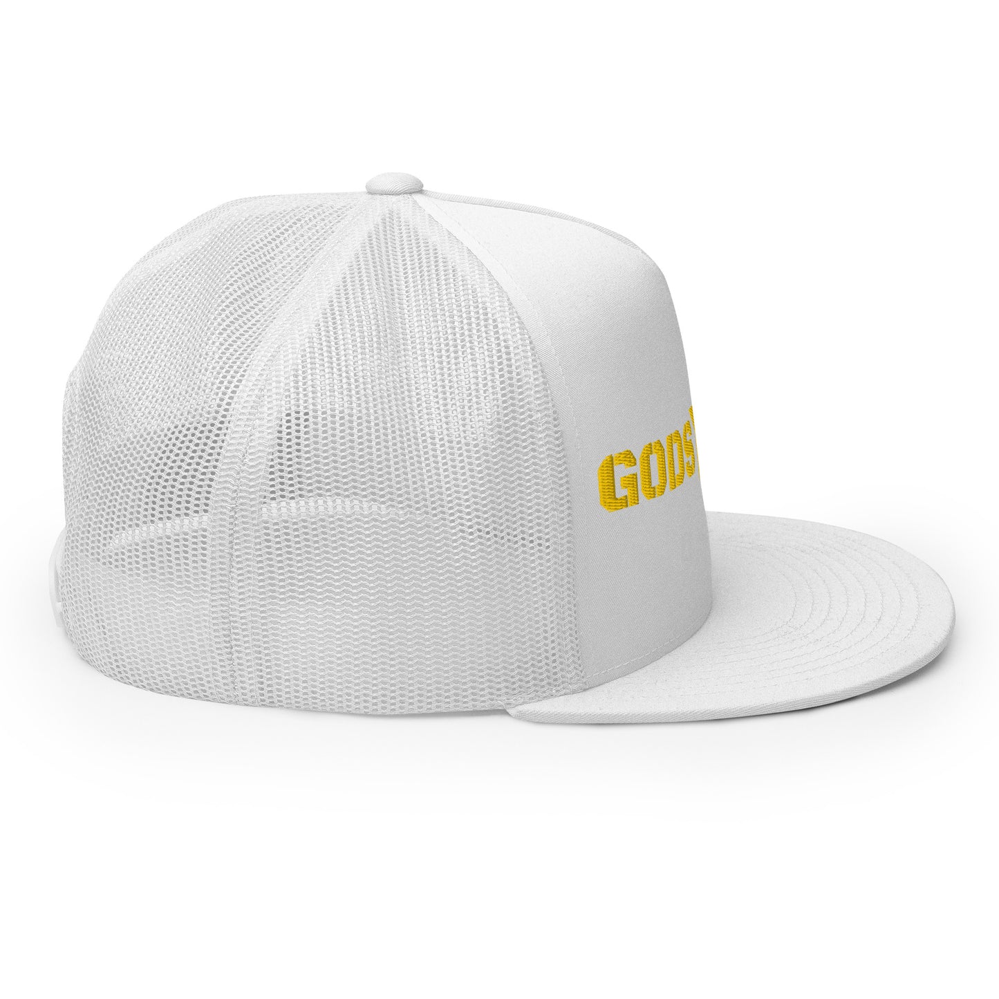 GODS ARMY - TRUE NORTH COLLECTION - Gold on White on White Back - Open Back Trucker Cap