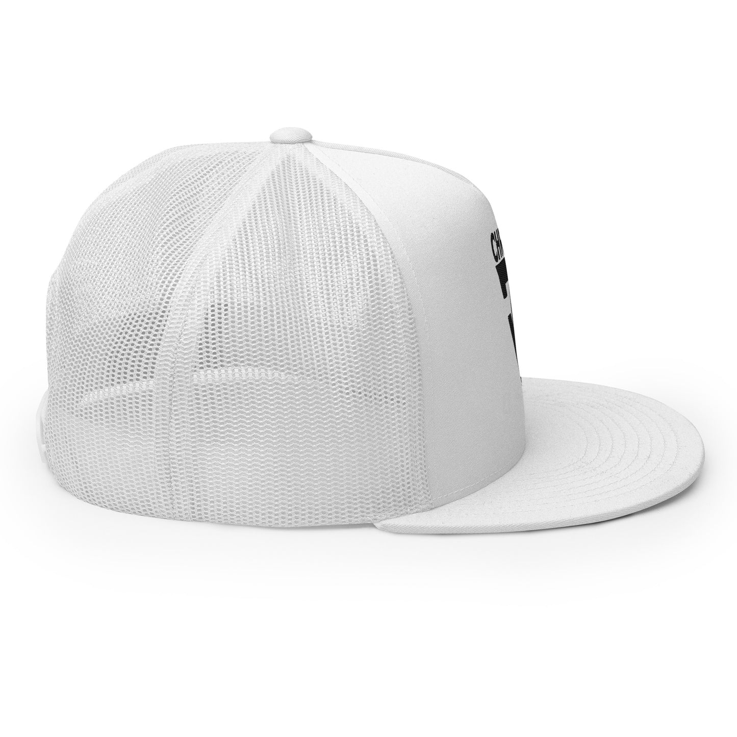 CHRISTFIT - ORIGINAL COLLECTION - WHITE on WHITE - Open Back Trucker Cap