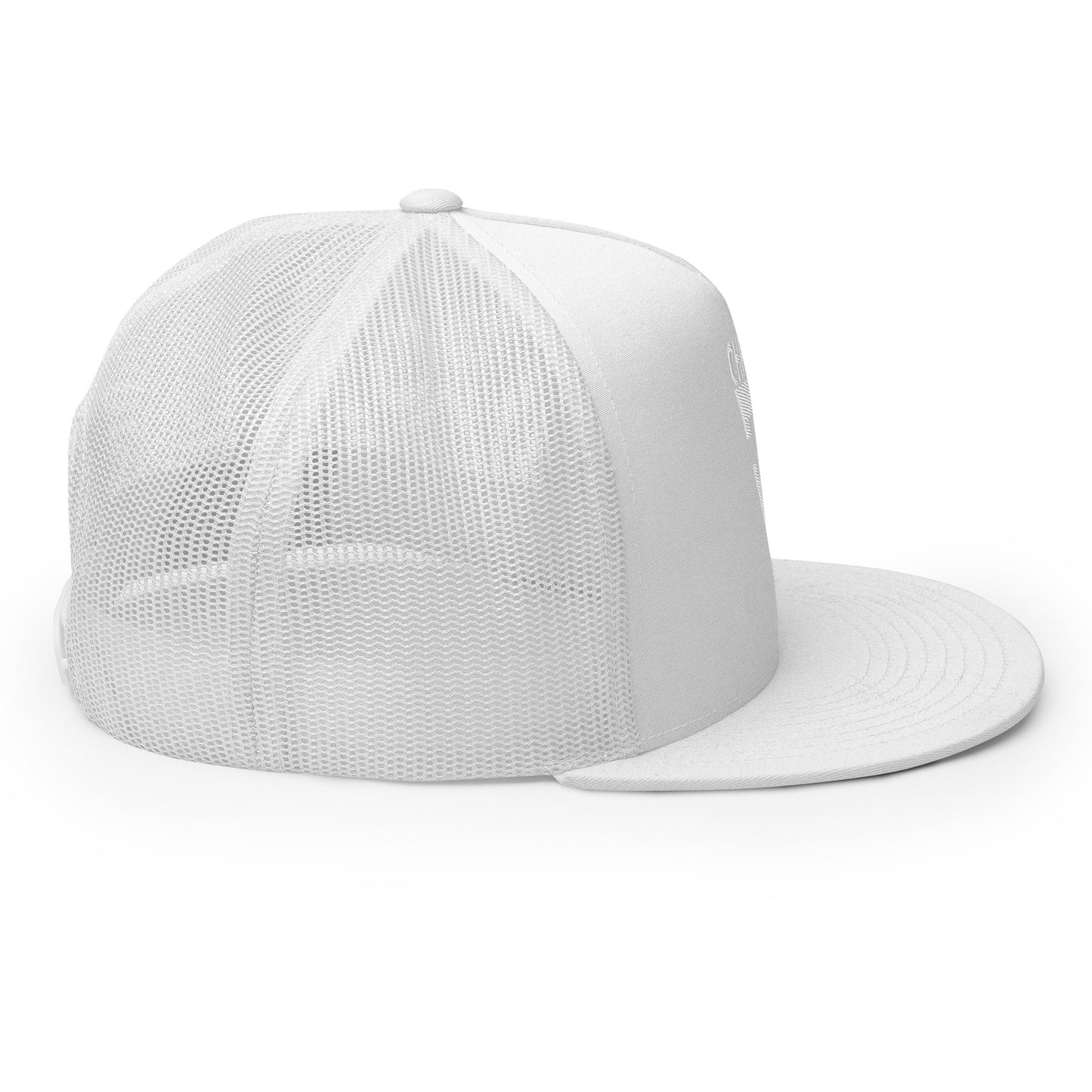 CHRISTFIT - ORIGINAL COLLECTION - WHITE on WHITE - Open Back Trucker Cap