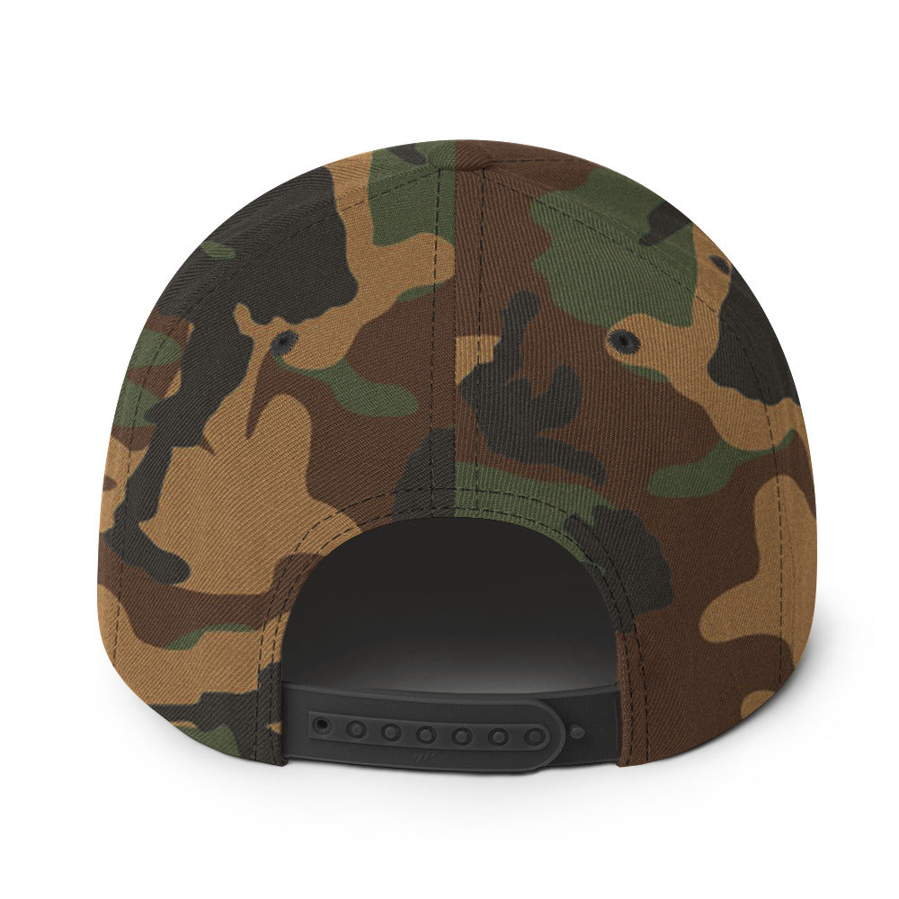 GODS ARMY - TRUE NORTH COLLECTION - Gold on Green Camo - Snapback Hat