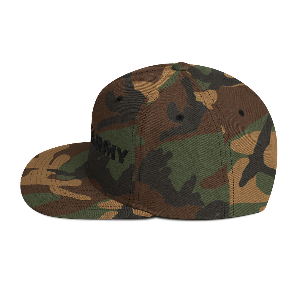 GODS ARMY - TRUE NORTH COLLECTION - Black on Green Camo - Snapback Hat