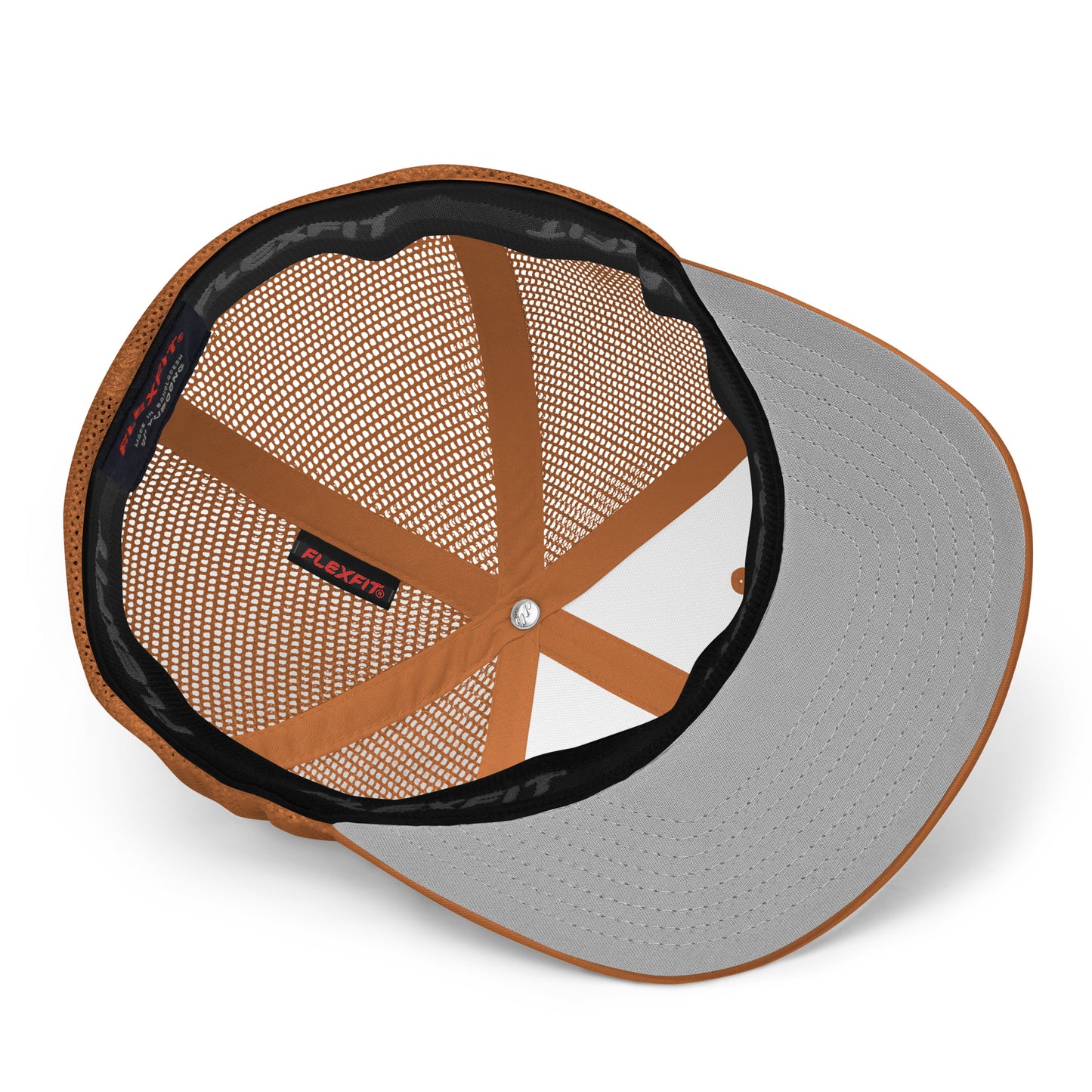 GODHEAD - CHRIST COLLECTION - BLACK on CARAMEL - Closed Back Trucker Cap