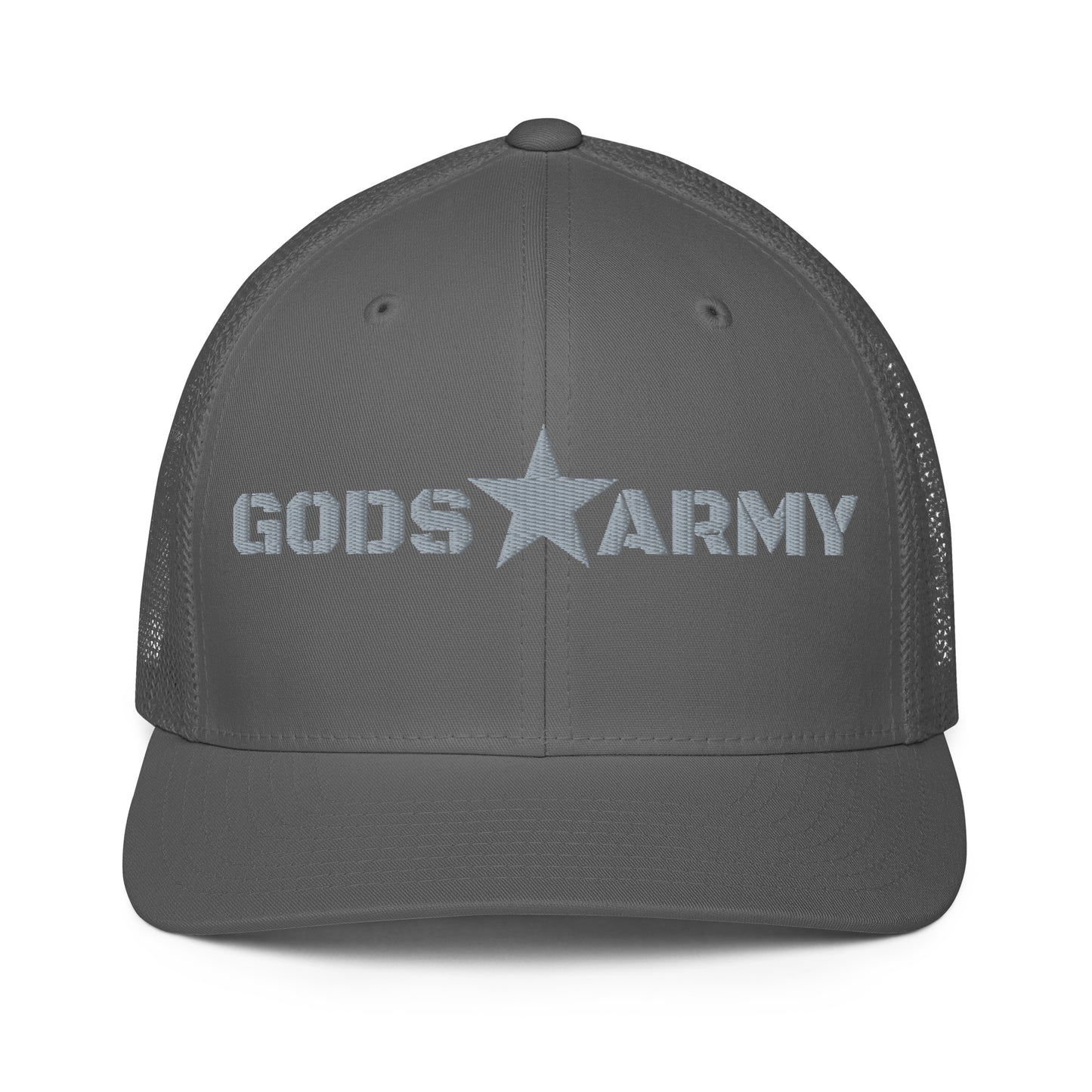 GODS ARMY - TRUE NORTH COLLECTION - Grey\Gray on Grey\Gray - Closed-back trucker cap