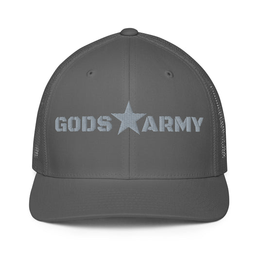 GODS ARMY - TRUE NORTH COLLECTION - Grey\Gray on Grey\Gray - Closed-back trucker cap
