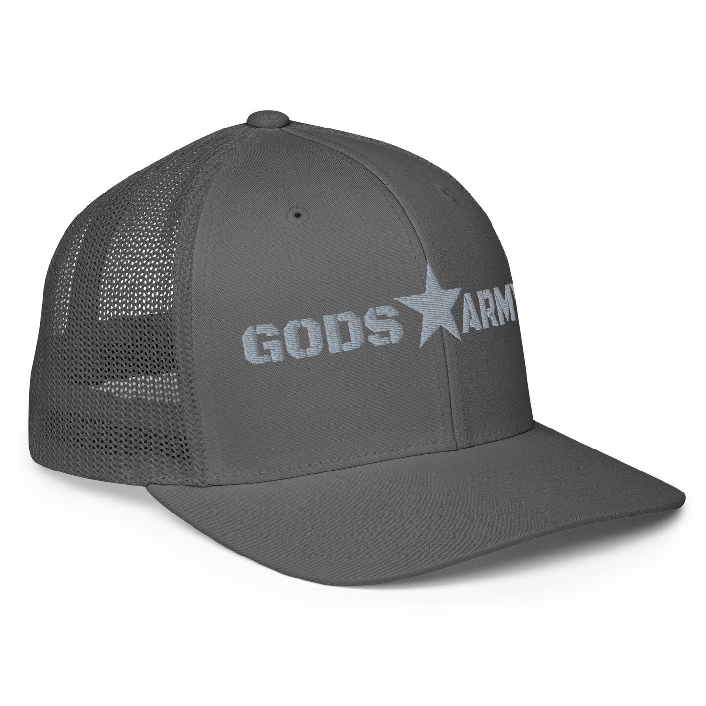 GODS ARMY - TRUE NORTH COLLECTION - Grey\Gray on Grey\Gray - Closed-back trucker cap