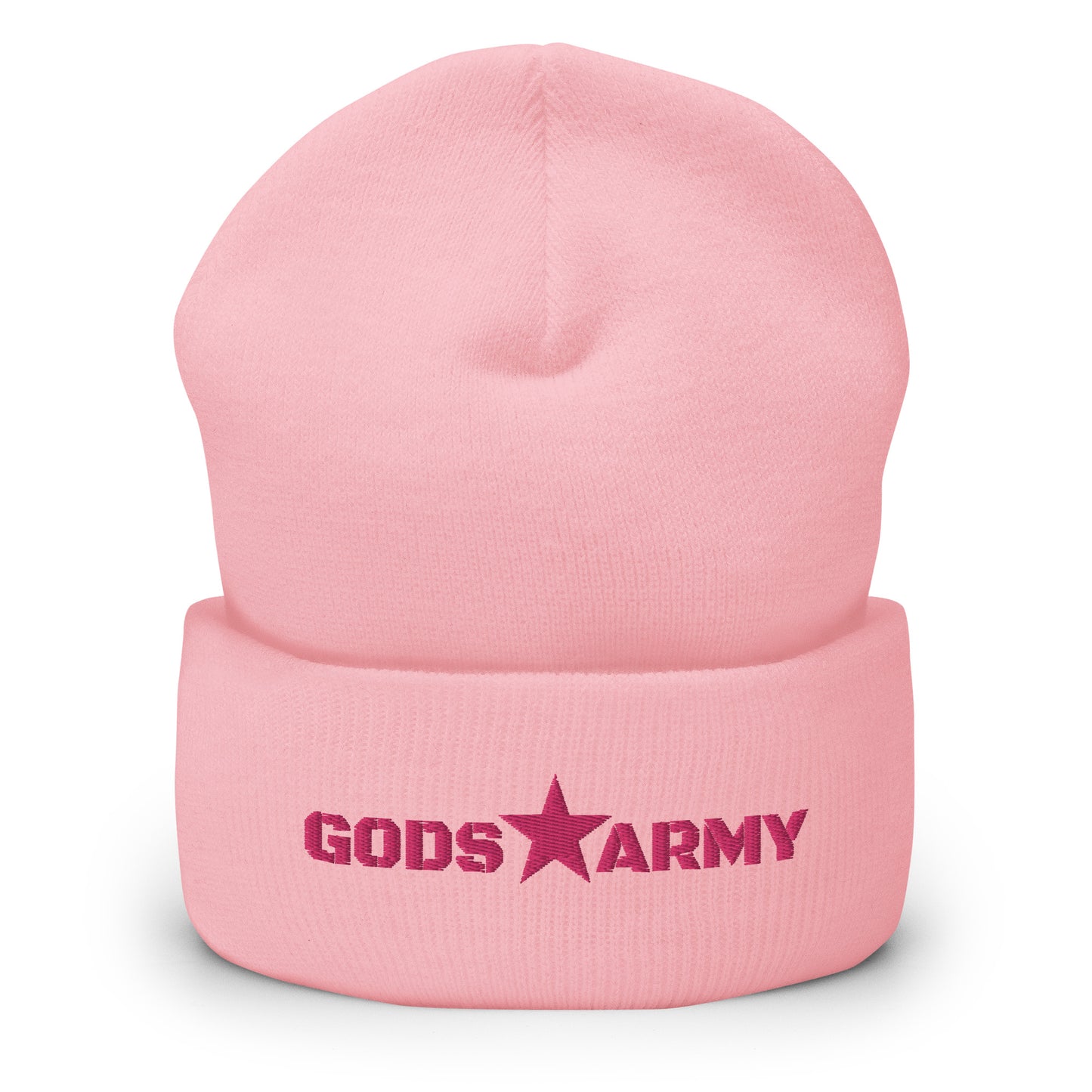 GODS ARMY - TRUE NORTH COLLECTION - Pink on Pink - Cuffed Beanie