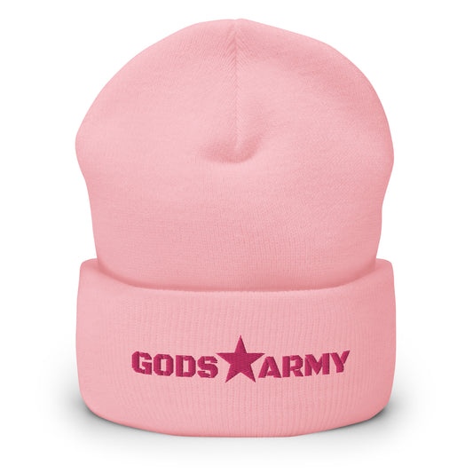 GODS ARMY - TRUE NORTH COLLECTION - Pink on Pink - Cuffed Beanie