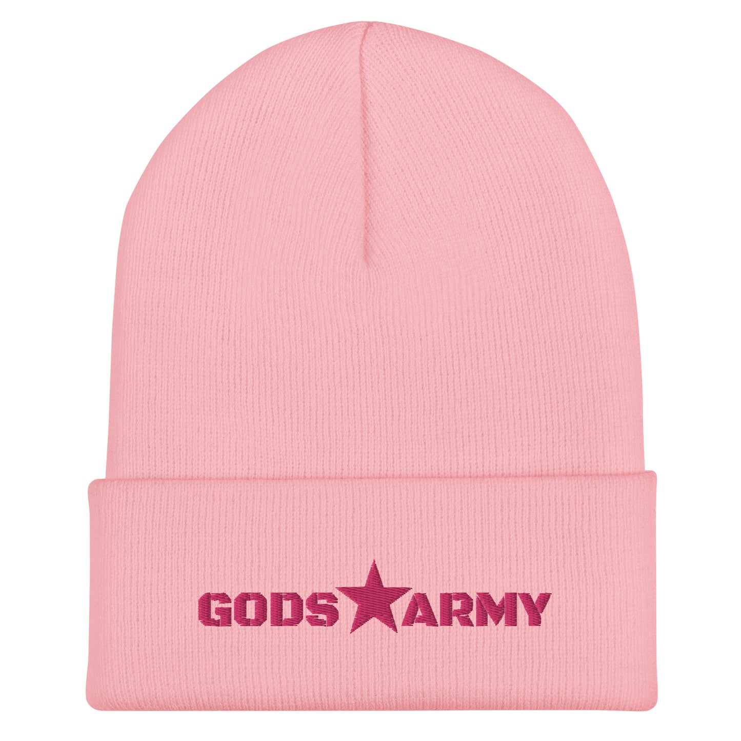 GODS ARMY - TRUE NORTH COLLECTION - Pink on Pink - Cuffed Beanie