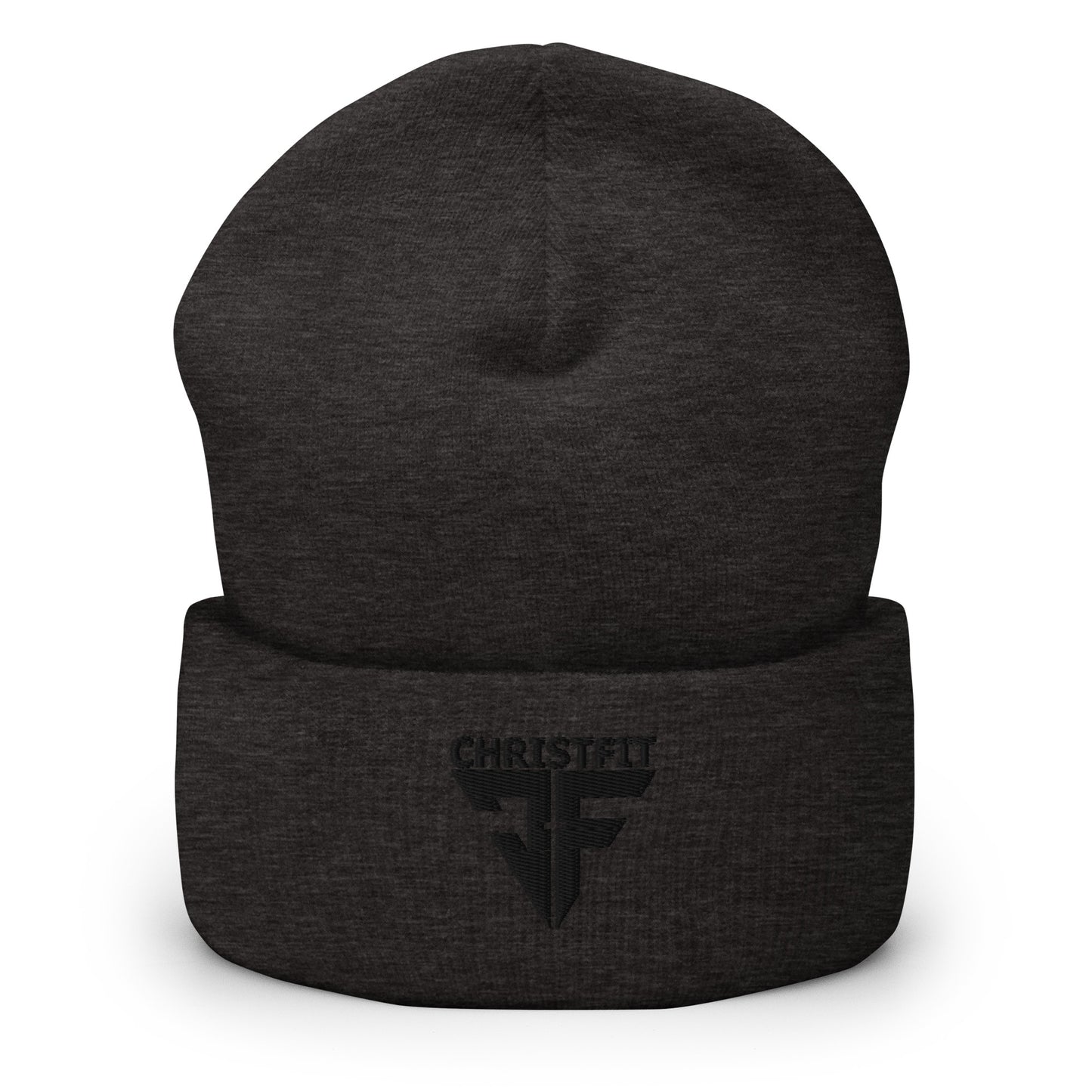 CHRISTFIT - ORIGINAL COLLECTION - BLACK on DARK GREY\GRAY - Cuffed Beanie