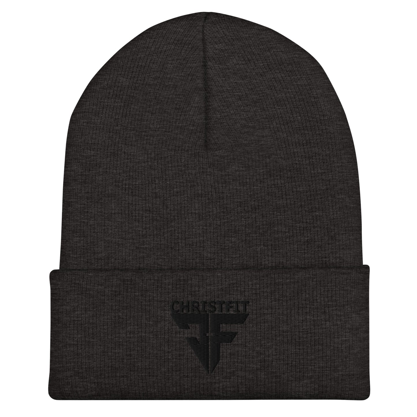 CHRISTFIT - ORIGINAL COLLECTION - BLACK on DARK GREY\GRAY - Cuffed Beanie