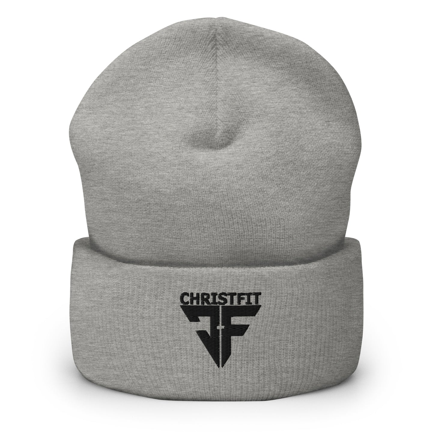 CHRISTFIT - ORIGINAL COLLECTION - BLACK on GREY\GRAY - Cuffed Beanie