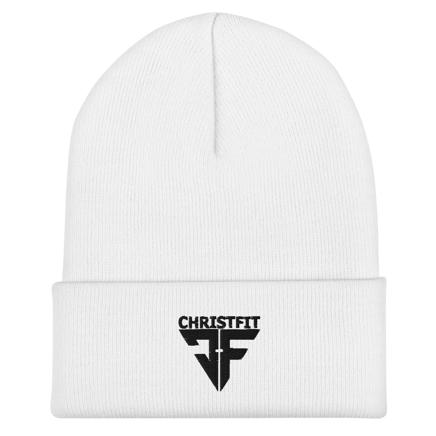 CHRISTFIT - ORIGINAL COLLECTION - BLACK on WHITE - Cuffed Beanie